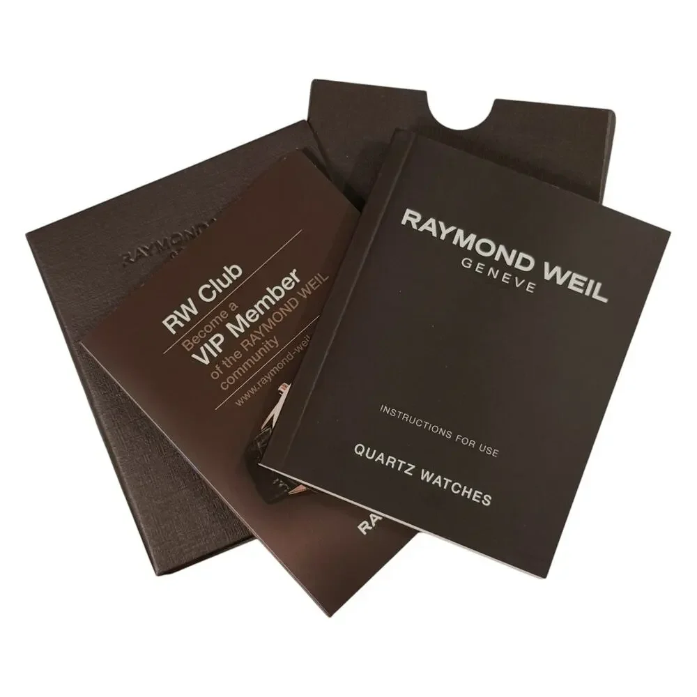 Original Raymond Weil Quartz Watch Instruction Manual with VIP Card and Box